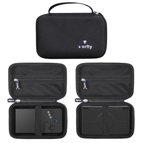 worfty Case for Retroid Pocket Classic/ Retroid Pocket Flip 2 Retro Game Console - Hard Travel Protective Carrying Storage Bag (Black)