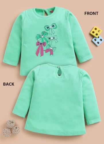 Image of LuvLap Baby Girls 100% Cotton Full Sleeve Girls Top Pack of 4