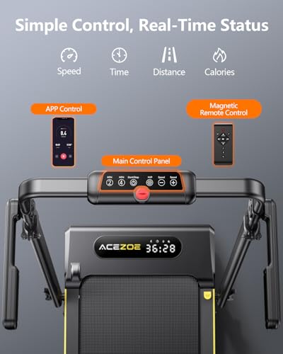 Acezoe 3 in 1 Under Desk Treadmill with 10% Incline, Walking Pad Treadmill with Removable Desk Workstation, Adjustable Height for Different Need, Foldable for Home Small Office - image 7