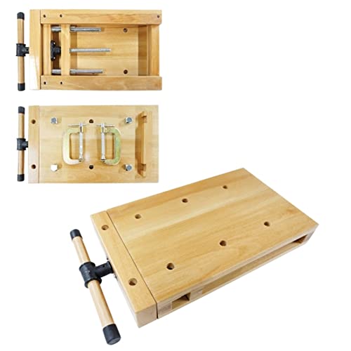 Preisvergleich Produktbild Duchunsheng 1PCS Holzbearbeitungs-Schraubstock, Tischklemme, Holzbearbeitung Tischschraubstock, Massivholz Werkbank Schwerlast-Schraubstock Rohrschraubstock,Für Garage, Studio (Size : L 40cm W 30cm)