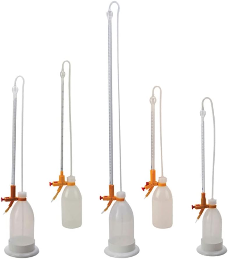 Dynalab 896954-1015 Burkle Automatic Self Zeroing Titrating Burette, 49 cm Height, 15 mL, Borosilicate Glass