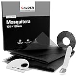 GAUDER Mosquitera (130 x 150 cm) de Fibra de Vidrio | Mosquitera para Ventanas | Malla Mosquitera | Mosquitera para Puertas