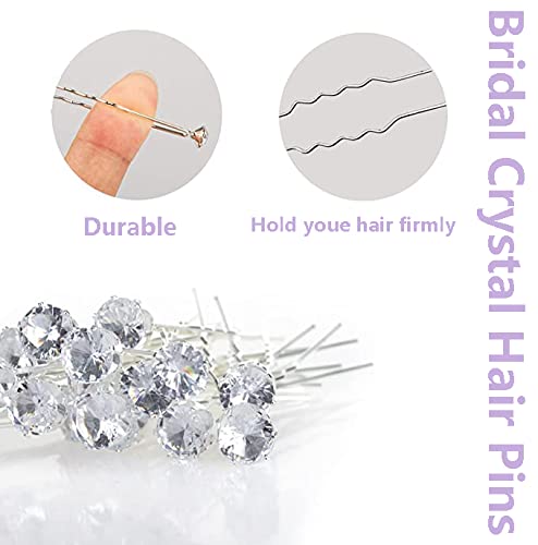 ヘアピンラインストーンヘアクリップ40個まとめ Amazon.co.jp: 40 個ブライダルウェディングヘアピンラインストーン