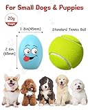 TOPWE Hundeball, [5 Stück] Lustig Weich Quietschend Hundespielzeug Kleine Hunde, Interaktives Egg Hundespielzeug Quietschend für Welpen