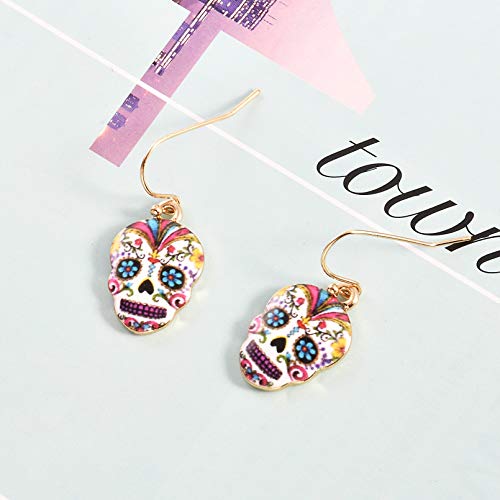 Boucles d'oreilles en Argent Légères et Confortables Motif Crâne - 5