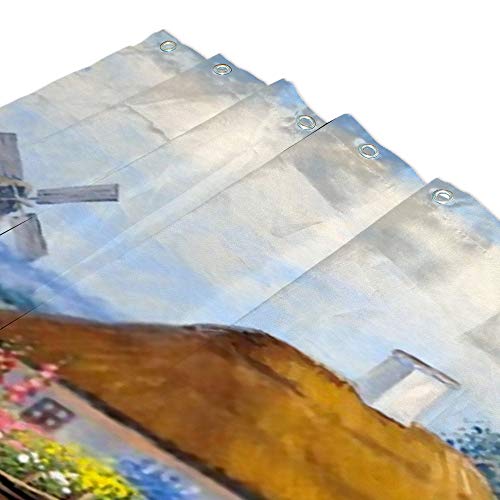 Rideau de douche imperméable CHEHONG en polyester 168x183 cm - 4