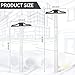 2 Pieces T Square Acrylic Ruler 23.6 Inches and 29.5 Inches Transparent Graduated T-Ruler Inch Metric T-Square Measuring Scale Ruler for Art Framing and Drafting