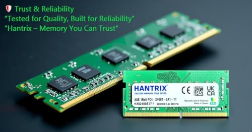 Image of 8GB DDR4 2400MHz Laptop RAM | PC4-19200 PC4-2400 | 260-Pin SODIMM 1.2V CL17 | High-Speed Memory Upgrade | 3-Year Warranty