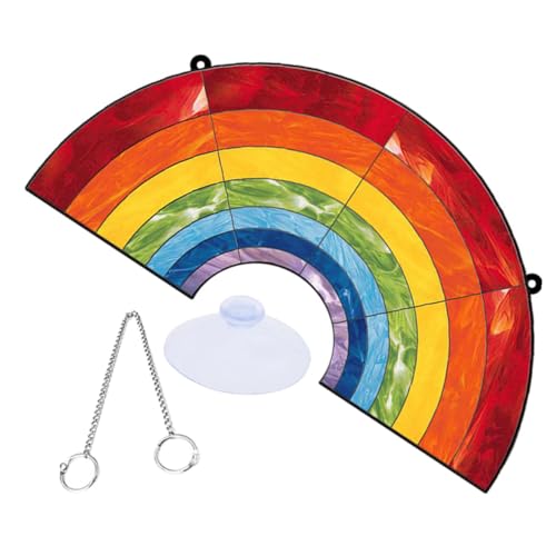 Pendentif arc-en-ciel acrylique de fenêtre déco suspendue fêt
