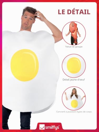 Costume d'œuf blanc déguisement de comédie original avec tablier