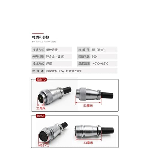 Conector eléctrico M24 de metal para evitar fallos de señal industrial 2