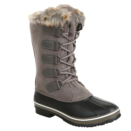 Northside Women's Kathmandu Snow Boot, warm gray, 8 Medium US