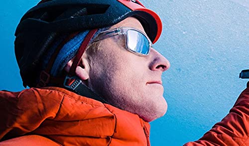 Revo Harness: Polarized Filters Uv, Rectangle Sport Wrap Sunglasses, Crystal Frame With Blue Water Lens, 0 (Re 4071) #TOP4