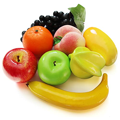 12 Kinds Of Artificial Fruits Pack, 12 Different Fruits In One Set, Fake Fruits For Home Decor, Simulation Fruit Set, Party Chirstmas Decortion, Fruit Modle For Photoshoot Total 16 Pcs #TOP2