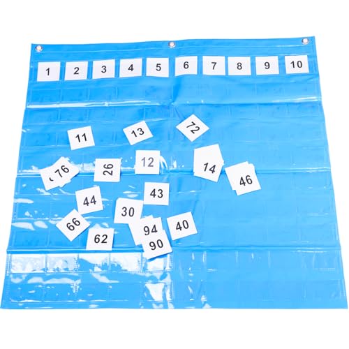 Dohe Educa, Panel 100 Pockets for Learning Multiplication Tables and Mathematics, with Cards from 0 to 99 - Image 2