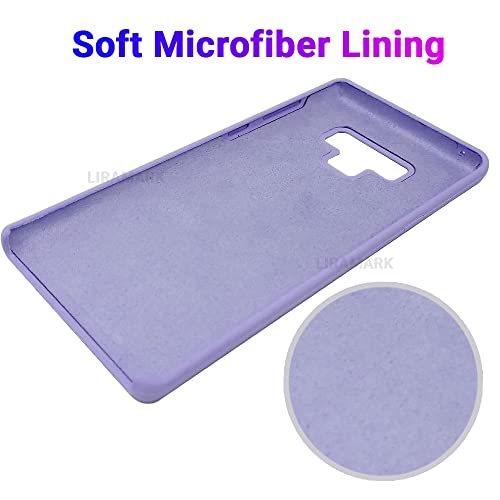 Image of LIRAMARK Liquid Silicone Soft Back Cover Case for Samsung Galaxy Note 9 (Levender)