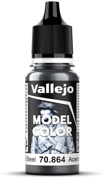 Vallejo Model Color 70864 Natural Steel (17ml)
