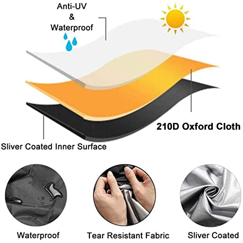 Outdoor Patio Swing Canopy Replacement Top Cover,3 Seater Swing Canopy Cover Waterproof Replacement Canopy Top For Patio Yard Porch Swing Cover,210D Oxford Cloth,Gray,65X45X6Inch/164X114X15Cm #TOP4