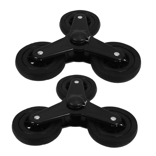 Roues triangulaires en métal de remplacement pour chariot de courses