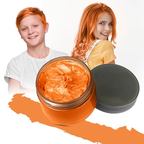 Cera temporal de color naranja para cabello miniatura 1