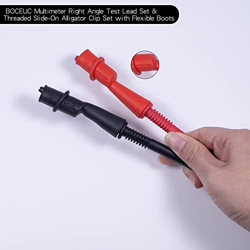 Boceuc Electrical Probe Kit 10A Banana Plug Digital Multimeter Probe Test Leads Wire Set #TOP3