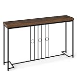 Grand espace de rangement : le plateau de la table console de 140 x 30 cm offre un grand espace pour les besoins quotidiens de stockage et d'exposition. Que ce soit pour les clés, les cadres photo, les décorations ou les plantes en pot, tout peut être rangé de manière ordonnée pour garder une entrée propre et attrayante.