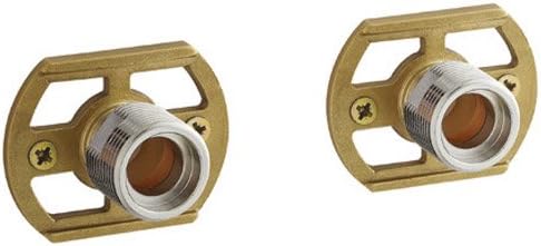 Pair of BSP Wall Mounting Bar Valve Fixing Brackets for Bar Shower Or Bath Mixer Tap