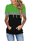 MixShe Womens Summer Tops Short Sleeve Shirts Spring Hoodies 2023 Fashion Trendy Clothes Grassblack