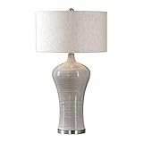 Diva At Home 34” Dubrava Light Gray Table Lamp