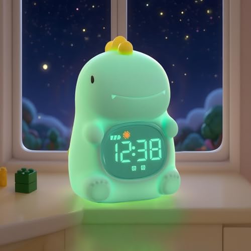 TCJJ Wecker Kinder Junge,Wecker mit Nachtlicht für Kinder mit...