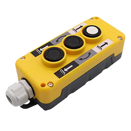 Caja de interruptor de botón de grúa de descarga de plástico resistente a lluvia modelo COP3B 2