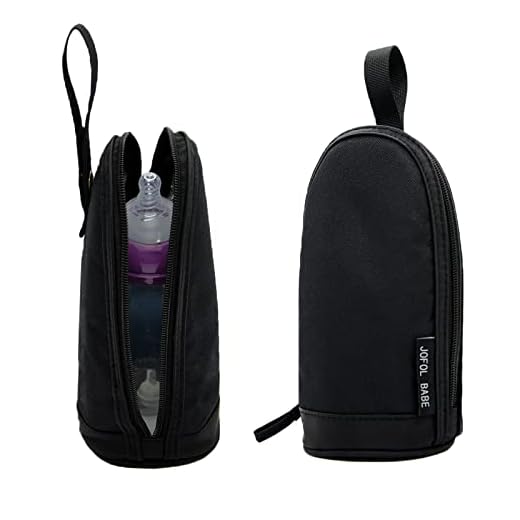 JOFOL BABE-Bottle Bag Breastmilk Cooler Bag Travel,Baby Bottle Cooler Bag Bottle Bag,Breastmilk Cooler Bag Insulated Bottle Bag,Insulated Baby Bottle Bag for Daycare (Black, Standard)
