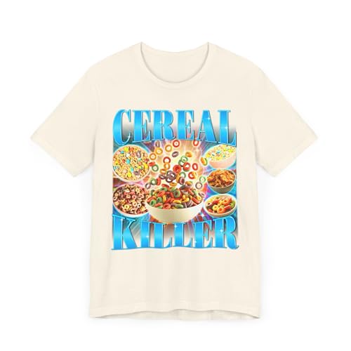 T-shirt Cereal Killer unisexe vêtement humour naturel XXL