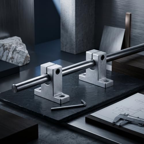 Keenso 2 Stücke SK12 12mm Linearführung Wellenunterstützung Führungsstütze Vertikale Optische Wellenhalter für XYZ Tisch CNC