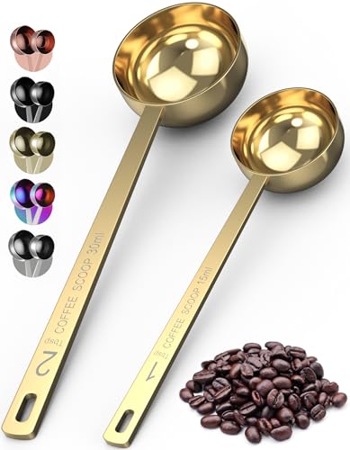 Orblue Premium Gold Coffee Scoop Set