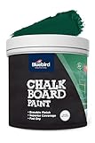 BLUEBIRD Chalkboard Paint 500ml / 16.9 fl oz – Chalkboard Paint for Furniture & Wood, Matte Interior Wall Paint for Home, Office & Classroom (Green)