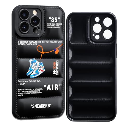 CHBSHENG Cool Cellular Phone Case for iPhone 13 Pro, for Boys and Men, Street Design, Aesthetic, Shockproof, Basketball Sneaker, Sports Designer Cases Compatible with iPhone 13 Pro, Black