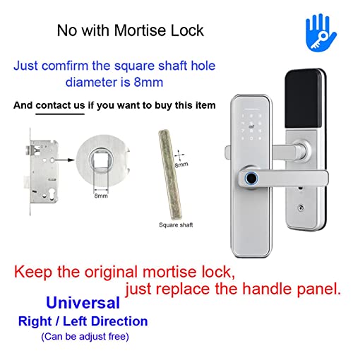 Serrure de porte TT Lock X5 argent pour entrer sans clé à la maison