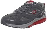 Skechers USA Herren Fuse Laufschuhe, Grau (Charcoal/Rot), 44 EU