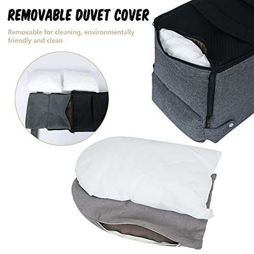 Cathpetic Dog Car Seat Pet Supplies - Travel Bags For Dogs Cats Portable Console Dog Car Seat Washable Dog Cat Booster Seat On Car Armrest Included Safety Tethers Perfect Car Seat For Dogs Cats #TOP6