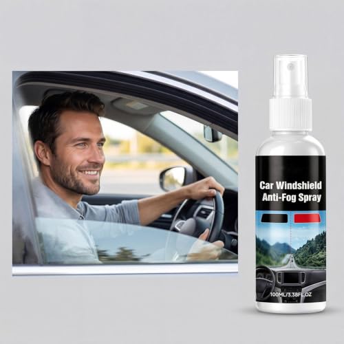Spray antivaho de parabrisas con efecto espejo retrovisor limpio sin vaho 4
