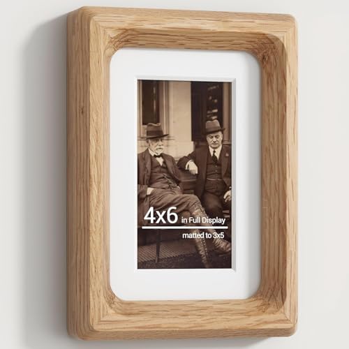 Solid Wood Photo Frame with Tempered Glass