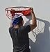 Portable Basketball Hoop Stand Outdoor Basketball Rim with Hoop, Wall Mount Basketball Ring for Boys Girls Sport