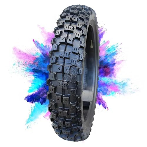Pneu moto 100/80-17 tout terrain à profil bloc pour grip maximal