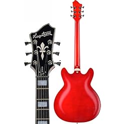 Hagstrom SUVIK-WCT Super Viking Corps semi-creux Cerise sauvage Transparent - Les Beatles, Paul McCartney, John Lennon, RIngo Starr, George Harrison Hagstrom SUVIK-WCT Super Viking Corps semi-creux Cerise sauvage Transparent – Image 4