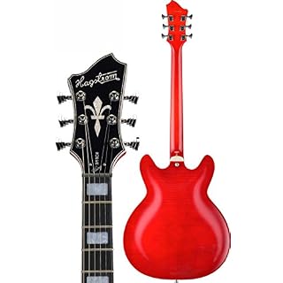 Hagstrom SUVIK-WCT Super Viking Corps semi-creux Cerise sauvage Transparent - Les Beatles, Paul McCartney, John Lennon, RIngo Starr, George Harrison Hagstrom SUVIK-WCT Super Viking Corps semi-creux Cerise sauvage Transparent – Image 4