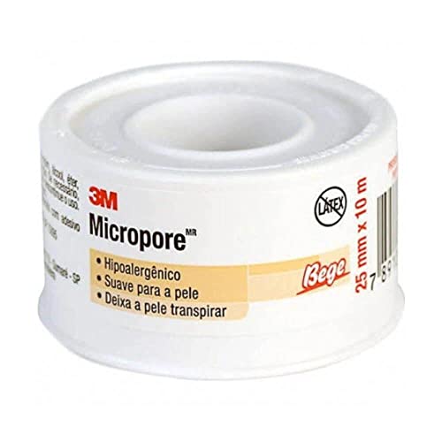 Fita Micropore 3m 25mm x 10m - Bege