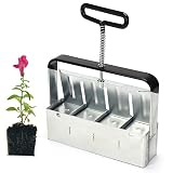 Flantor Soil Blocker Maker, Hand-held Garden Blocking Tools Soil Blocker Maker - 2 inch Soil Blocks