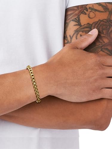 Pulsera para hombre de acero inoxidable con cierre miniatura 2