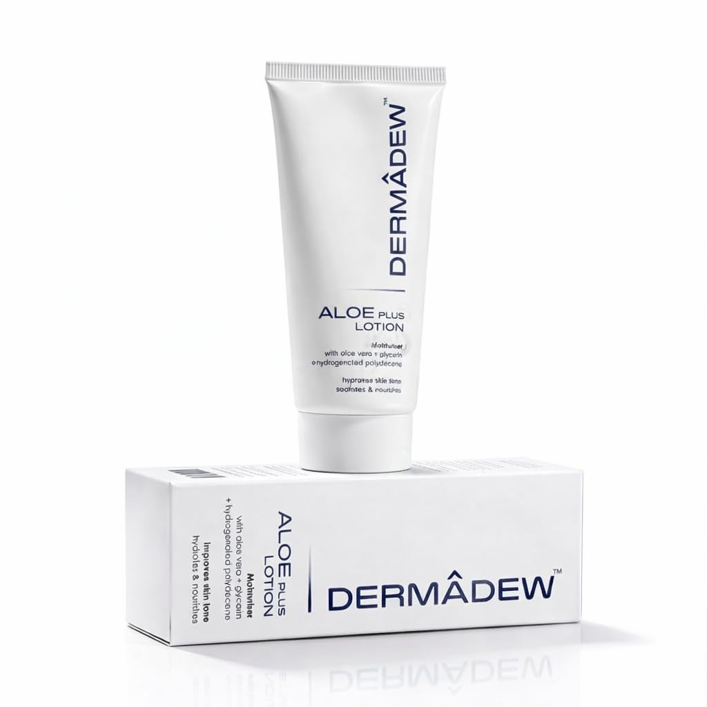 Dermadew Aloe Plus Lotion, Daily Moisturising Care with Aloe Vera, Glycerin & Hydrogenated Polydecene (1, 150ml)-image-18